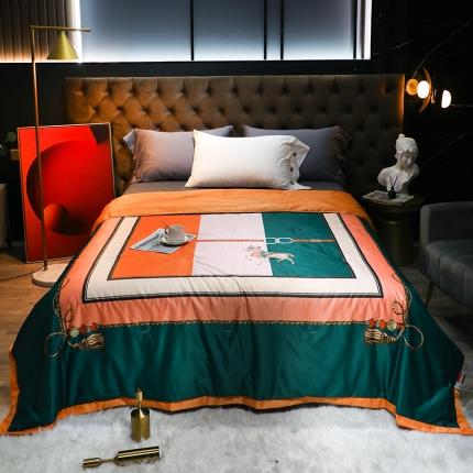 薇玛仕2023莫代尔天丝轻奢大版花夏凉被 爵士