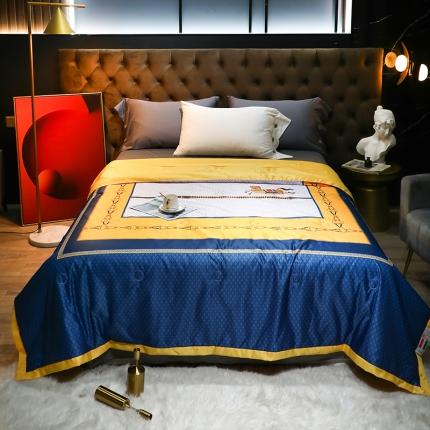 薇玛仕2023莫代尔天丝轻奢大版花夏凉被 战骑