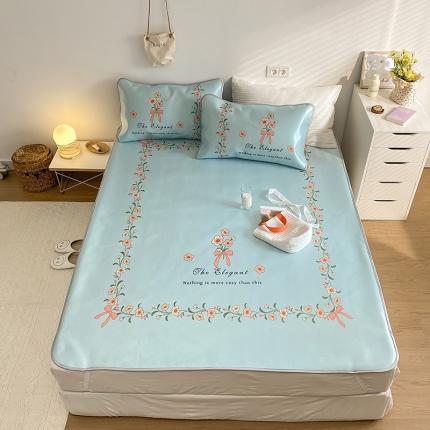 91家纺网 家纺一手货源 找家纺 （总）雅居纺家纺 2022新款大版800D印花冰丝席