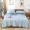 91家纺网 家纺一手货源 找家纺 天瑜家纺 2023新款全棉色织水洗棉夏被 蓝宽条