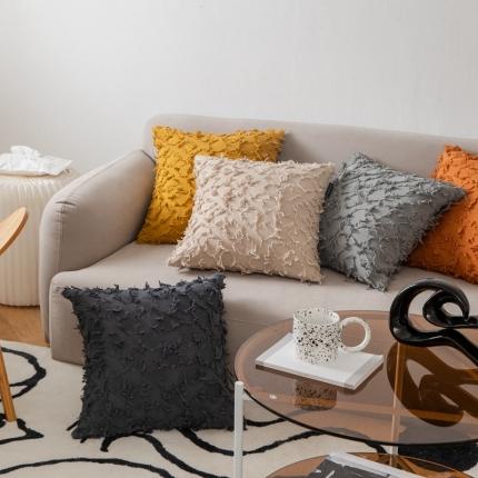 （总）美茉 2021新款菱形剪花抱枕----素色款