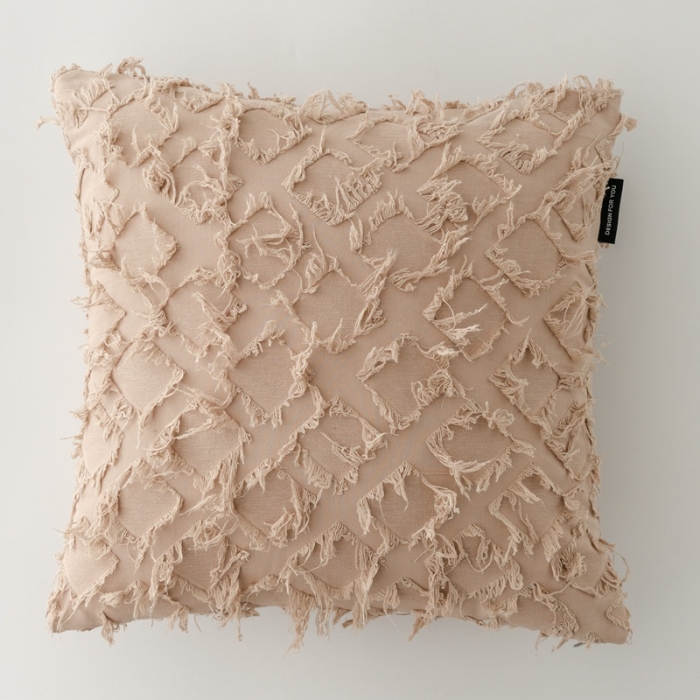 91家纺网 家纺一手货源 找家纺 （总）美茉 2021新款菱形剪花抱枕----素色款