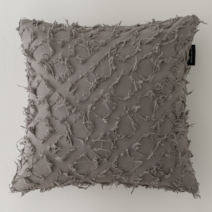 91家纺网 家纺一手货源 找家纺 （总）美茉 2021新款菱形剪花抱枕----素色款