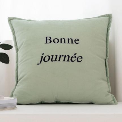 美茉 2021新款针织棉绒印花靠垫 Bonne