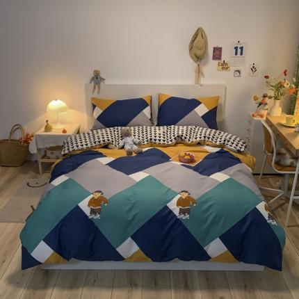 91家纺网 家纺一手货源 找家纺 （总）梦家居 2021春季新品全棉小清新四件套