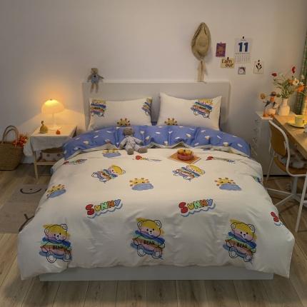 91家纺网 家纺一手货源 找家纺 （总）梦家居 2021春季新品全棉小清新四件套