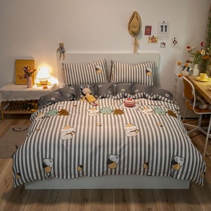 91家纺网 家纺一手货源 找家纺 （总）梦家居 2021春季新品全棉小清新四件套