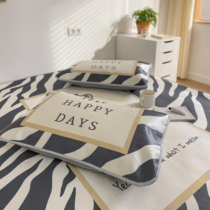 91家纺网 家纺一手货源 找家纺 雅居纺家纺 2022新款大版800D印花冰丝席 醇香