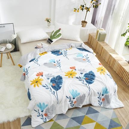 91家纺网 家纺一手货源 找家纺 畅销被业2024新款水洗棉夏被夏凉被 太阳花