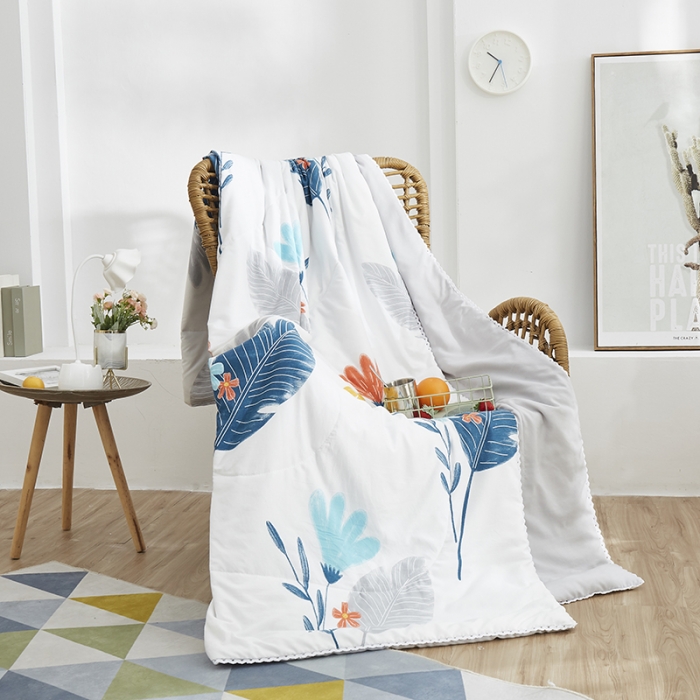 91家纺网 家纺一手货源 找家纺 畅销被业2024新款水洗棉夏被夏凉被 太阳花