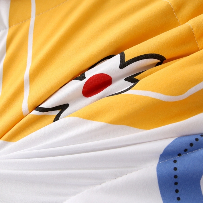 91家纺网 家纺一手货源 找家纺 畅销被业2024新款水洗棉夏被夏凉被 几何草莓