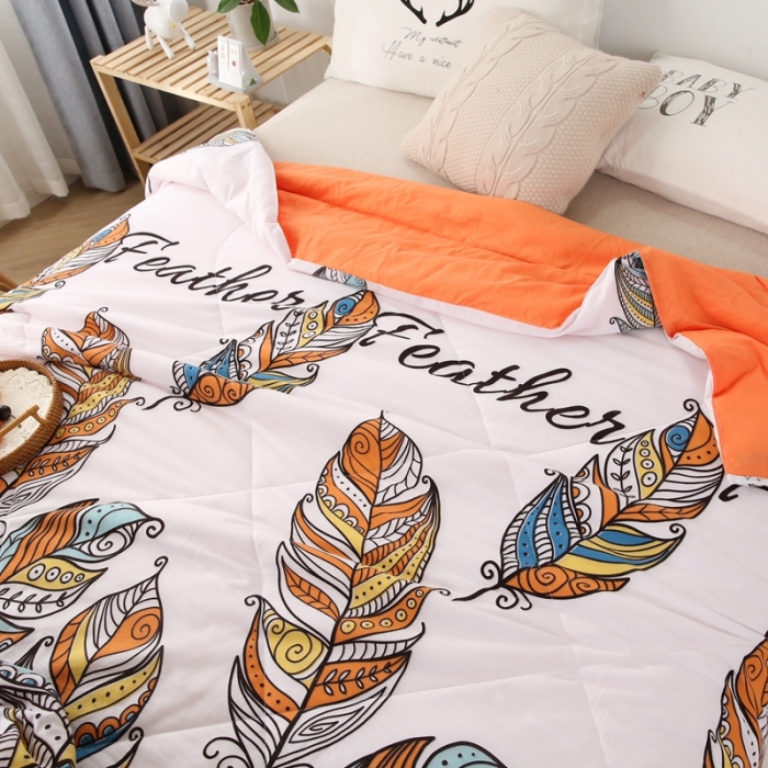 91家纺网 家纺一手货源 找家纺 畅销被业2022新款水洗棉夏被夏凉被 异域风情