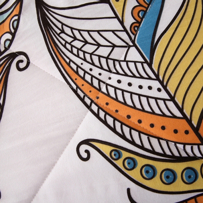 91家纺网 家纺一手货源 找家纺 畅销被业2022新款水洗棉夏被夏凉被 异域风情