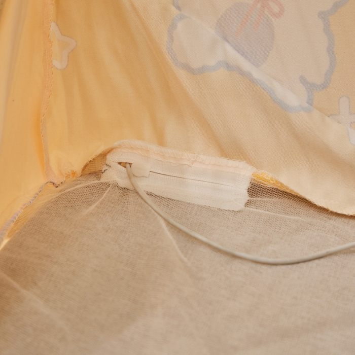 91家纺网 家纺一手货源 找家纺 卓尔居 2022年新款大顶免安装全底床笠款蚊帐 小熊-黄