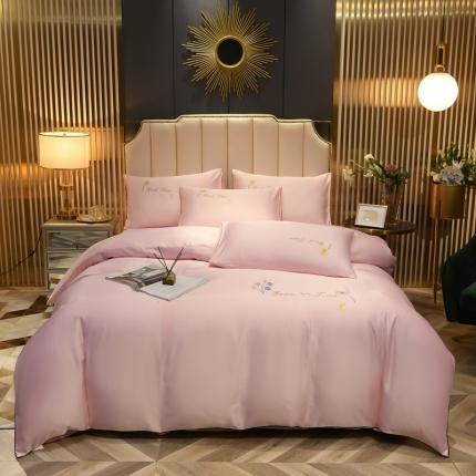 91家纺网 家纺一手货源 找家纺 （总）金米诺 2022新款水洗真丝普通款四件套