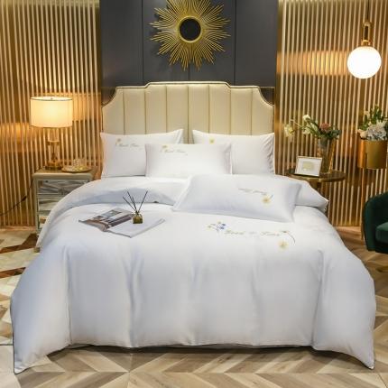 91家纺网 家纺一手货源 找家纺 （总）金米诺 2022新款水洗真丝普通款四件套