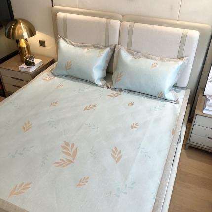 91家纺网 家纺一手货源 找家纺 （总）馨蕊2021新款高端可水洗抗菌冰感凉席