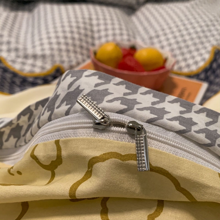 91家纺网 家纺一手货源 找家纺 梦家居 2021春季新品全棉小清新四件套熊珍珍