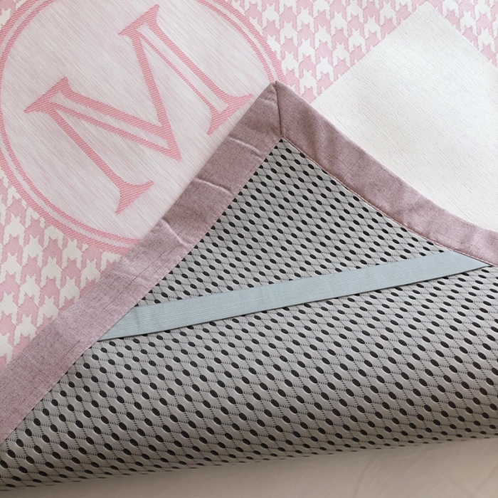 91家纺网 家纺一手货源 找家纺 馨蕊2021新款高端可水洗抗菌冰感凉席 M千鸟格-粉