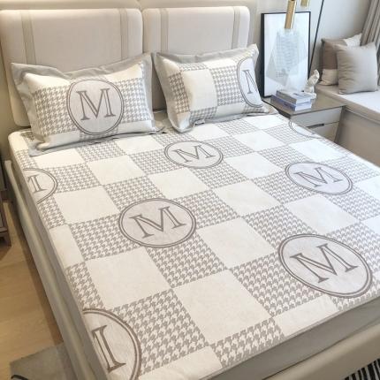 馨蕊2021新款高端可水洗抗菌冰感凉席 M千鸟格-咖