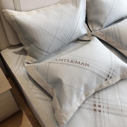 馨蕊2021新款高端可水洗抗菌冰感凉席 英伦时光-灰