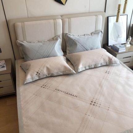 馨蕊2021新款高端可水洗抗菌冰感凉席 英伦时光-咖