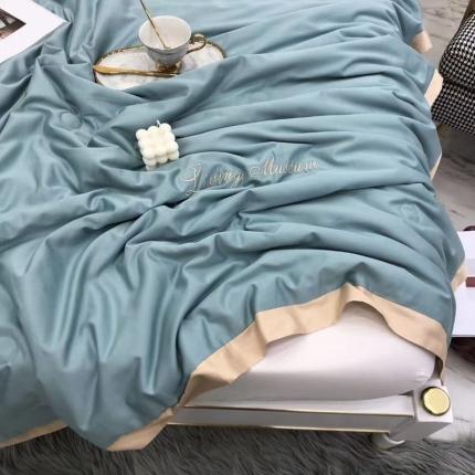 91家纺网 家纺一手货源 找家纺 玖玖爱 2021新款爱丽丝天丝夏被 爱丽丝蓝