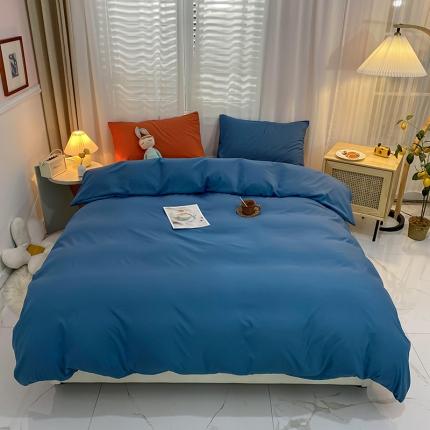 曼谷 新款混搭风四件套 宝蓝-姜黄