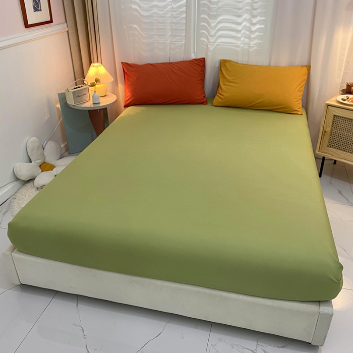 91家纺网 家纺一手货源 找家纺 曼谷 新款混搭风四件套 藏青-豆绿