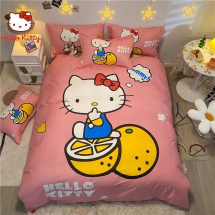 91家纺网 家纺一手货源 找家纺 （总）孩子王 2023新款正版授权全棉卡通印花四件套电子图