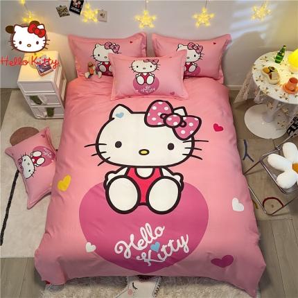 孩子王 新款正版授权全棉卡通印花四件套电子图 爱心kt