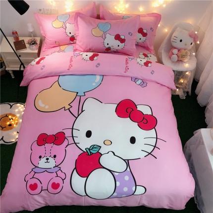 91家纺网 家纺一手货源 找家纺 （总）孩子王 2023新款正版授权全棉卡通印花四件套实拍图