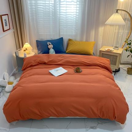 曼谷 新款混搭风四件套 橙色-宝蓝