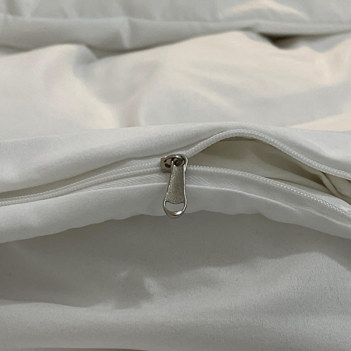 91家纺网 家纺一手货源 找家纺 曼谷 新款混搭风四件套 纯白-豆沙