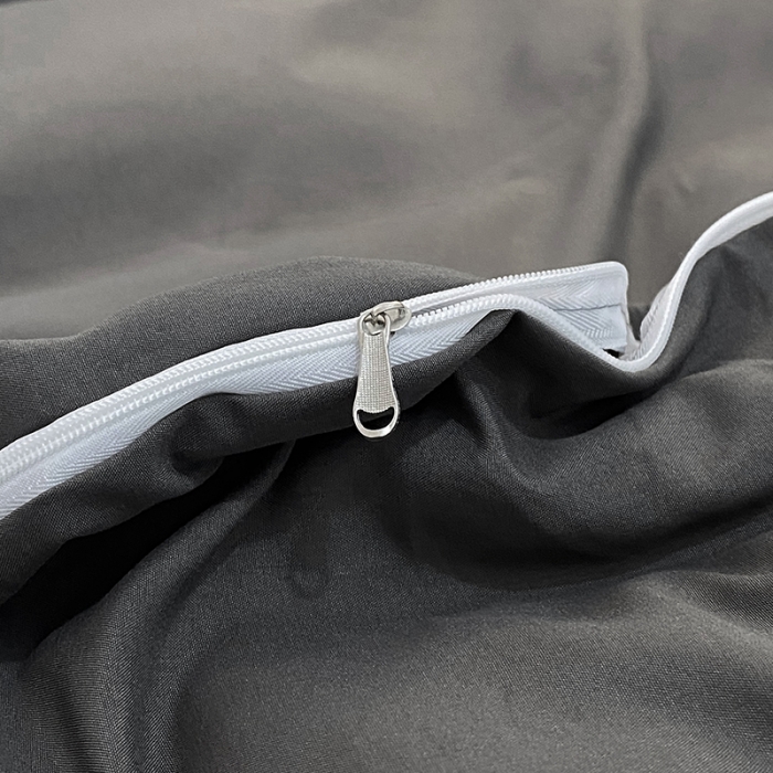 91家纺网 家纺一手货源 找家纺 曼谷 新款混搭风四件套 深灰-宝蓝