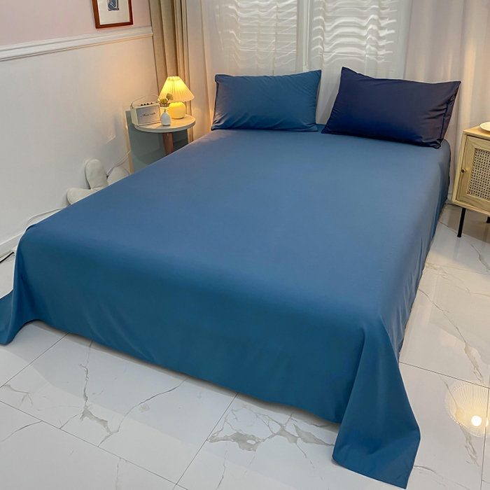 91家纺网 家纺一手货源 找家纺 曼谷 新款混搭风四件套 深灰-宝蓝