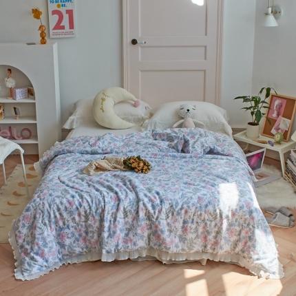 91家纺网 家纺一手货源 找家纺 2021 木蓳新款日式小清新夏被夏凉被 波普情怀