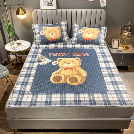 91家纺网 家纺一手货源 找家纺 慕尚2025新款乳胶凉席 大熊