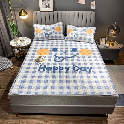 91家纺网 家纺一手货源 找家纺 慕尚2025新款乳胶凉席 笑脸