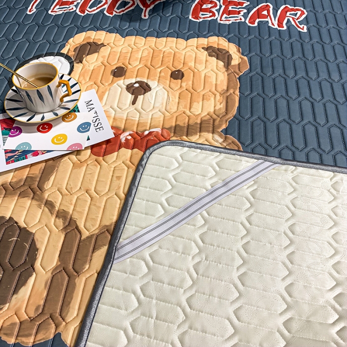 91家纺网 家纺一手货源 找家纺 慕尚2025新款乳胶凉席 大熊