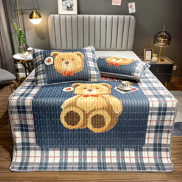 91家纺网 家纺一手货源 找家纺 慕尚2025新款乳胶凉席 大熊