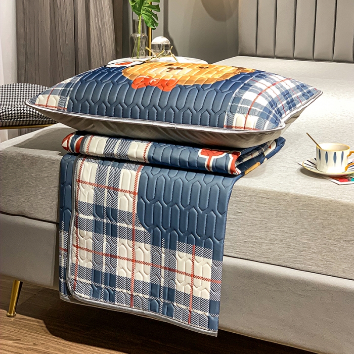 91家纺网 家纺一手货源 找家纺 慕尚2025新款乳胶凉席 大熊