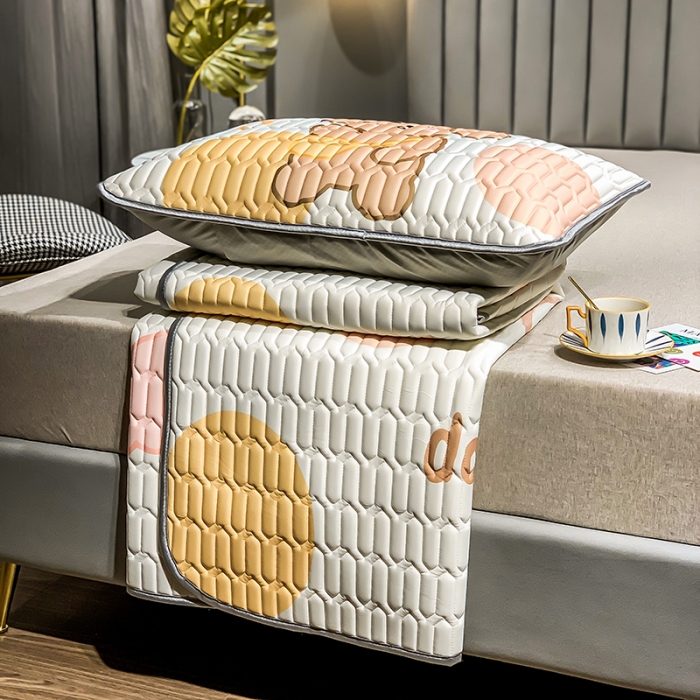 91家纺网 家纺一手货源 找家纺 慕尚2025新款乳胶凉席 可爱小狗