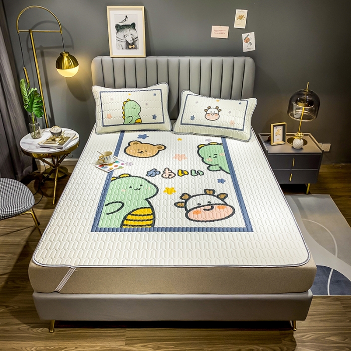 91家纺网 家纺一手货源 找家纺 慕尚2025新款乳胶凉席 快乐伙伴