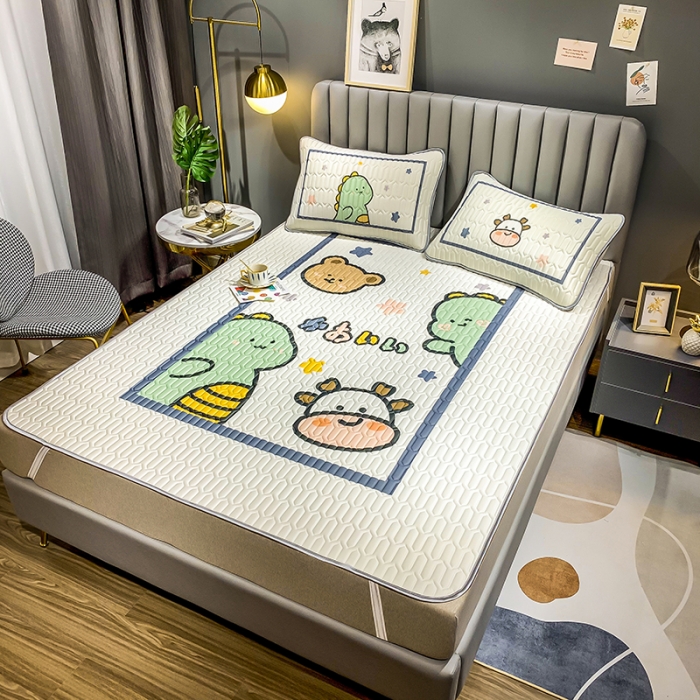 91家纺网 家纺一手货源 找家纺 慕尚2025新款乳胶凉席 快乐伙伴