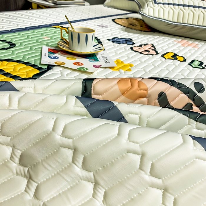 91家纺网 家纺一手货源 找家纺 慕尚2025新款乳胶凉席 快乐伙伴