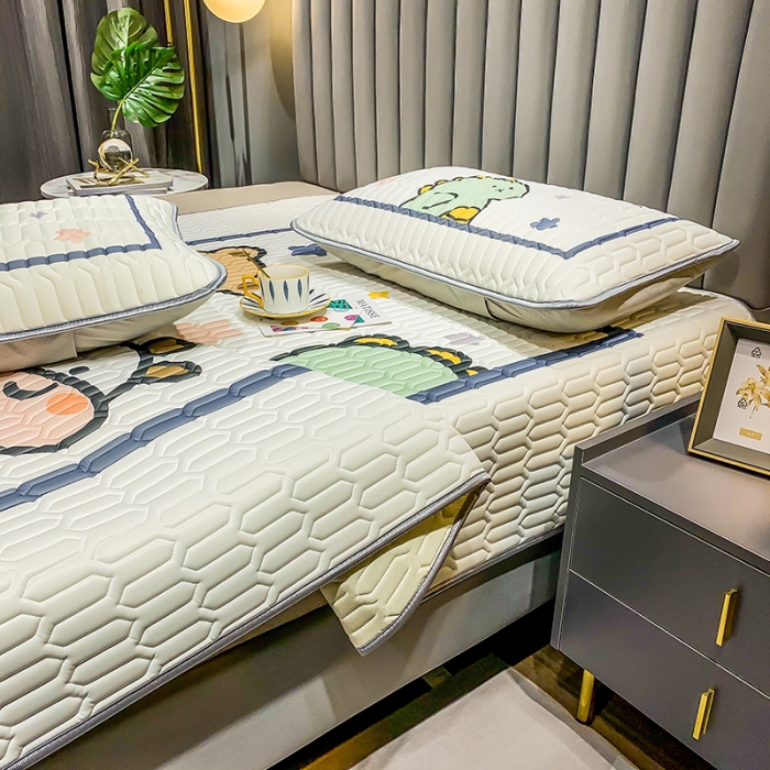 91家纺网 家纺一手货源 找家纺 慕尚2025新款乳胶凉席 快乐伙伴