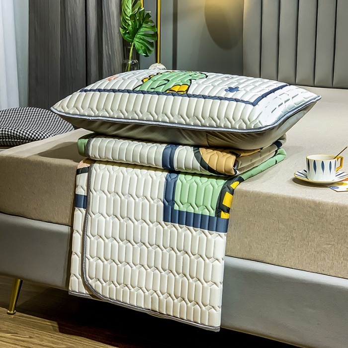 91家纺网 家纺一手货源 找家纺 慕尚2025新款乳胶凉席 快乐伙伴