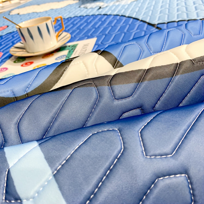 91家纺网 家纺一手货源 找家纺 慕尚2025新款乳胶凉席 快乐鲸鱼