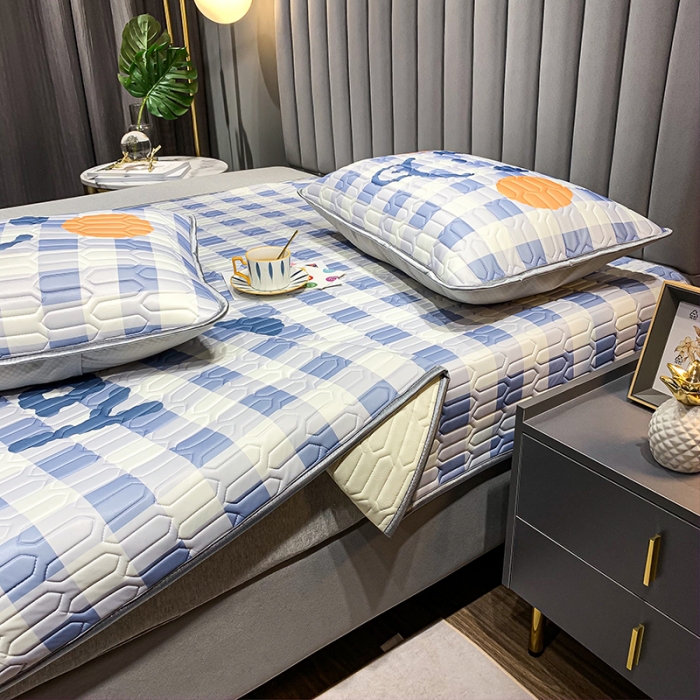 91家纺网 家纺一手货源 找家纺 慕尚2025新款乳胶凉席 笑脸